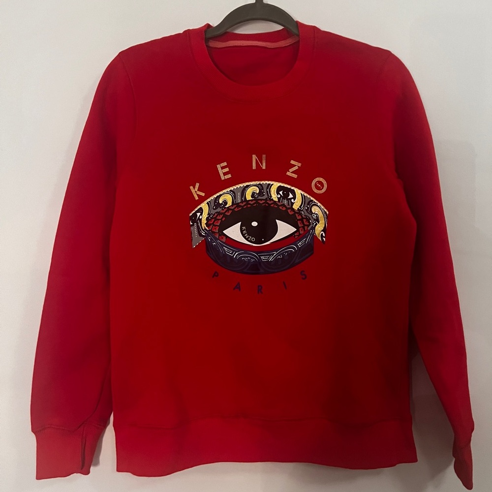 Kenzo third eye red sweatshirt fleece XS/S